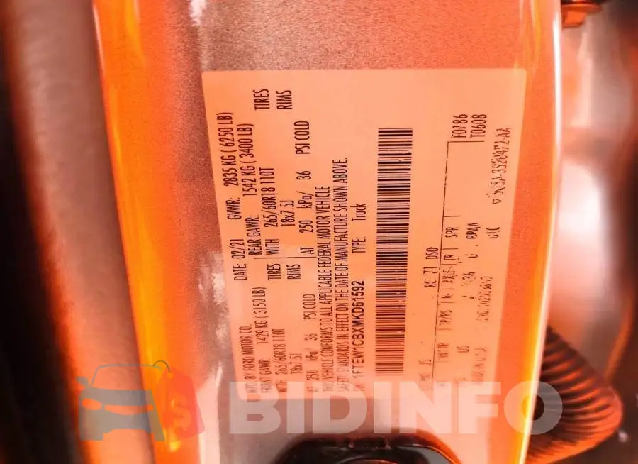 1FTEW1CBXMKD61592 Photo# 12