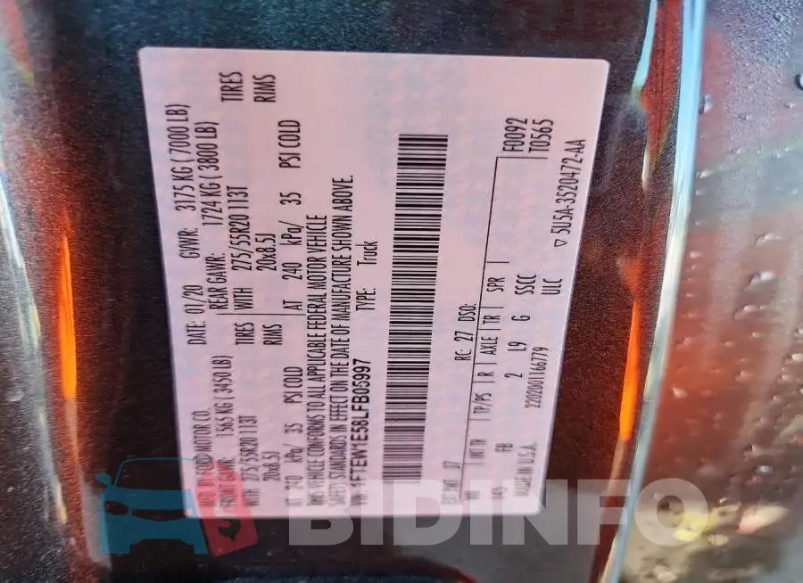 1FTEW1E58LFB05997 Photo# 12