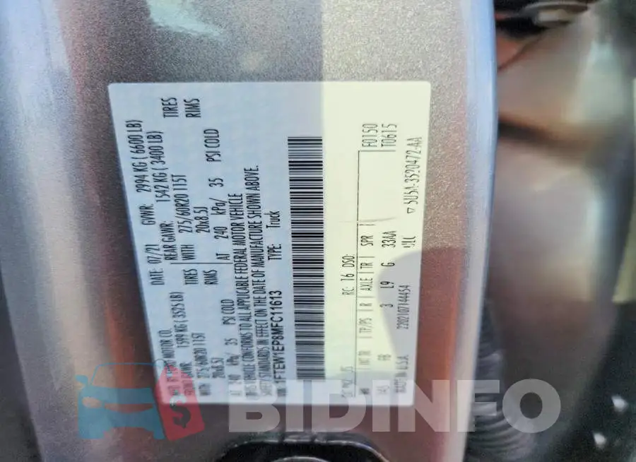 1FTEW1EP8MFC11613 Photo# 12