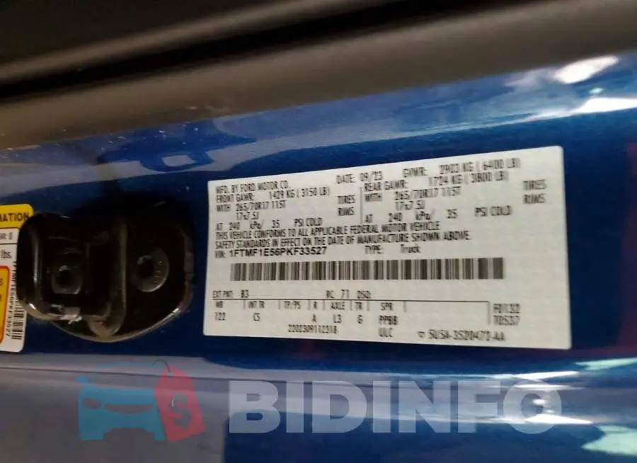 1FTMF1E56PKF33527 Photo# 12