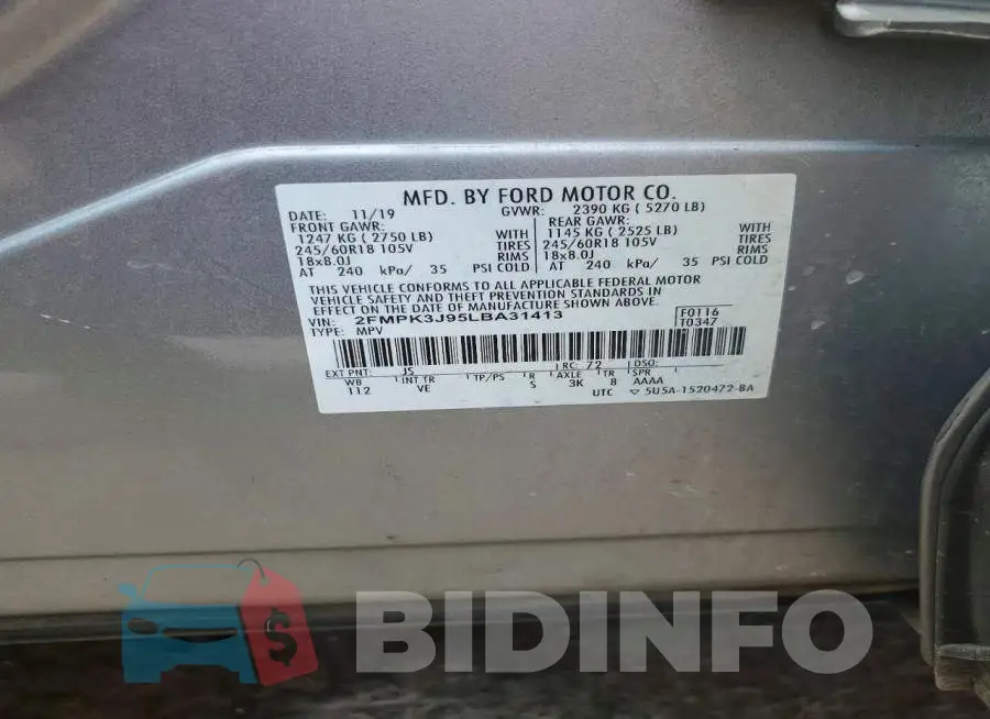 2FMPK3J95LBA31413 Photo# 13