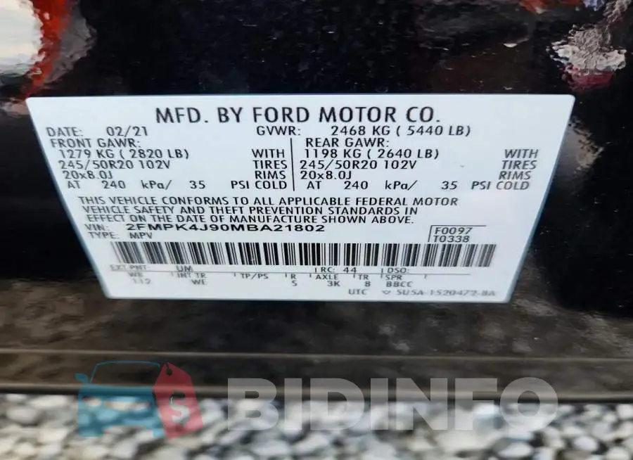 2FMPK4J90MBA21802 Photo# 13