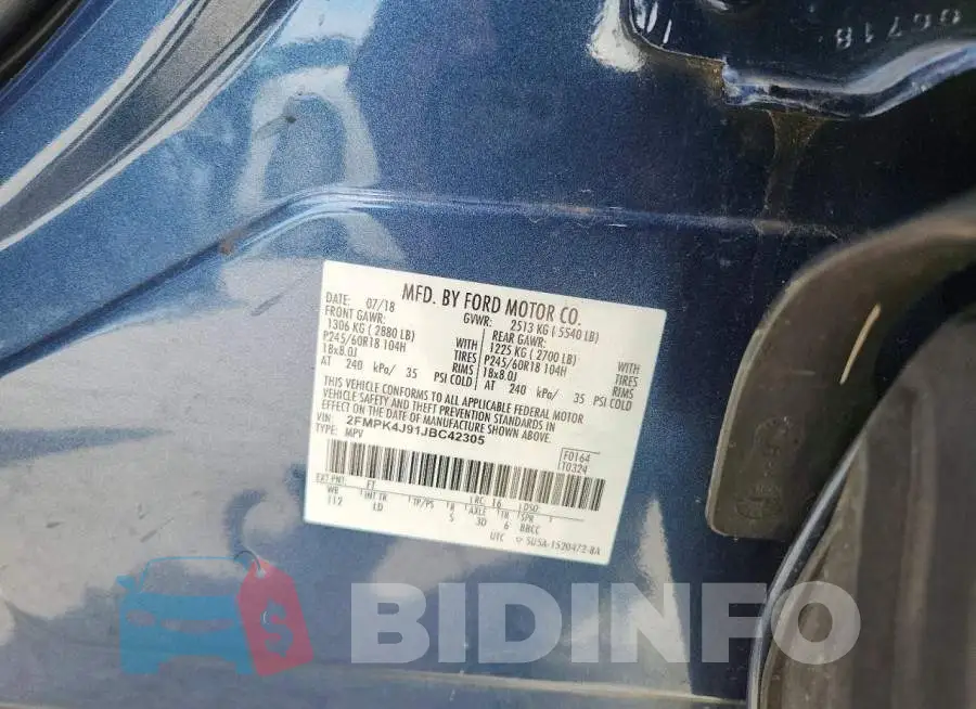2FMPK4J91JBC42305 Photo# 13