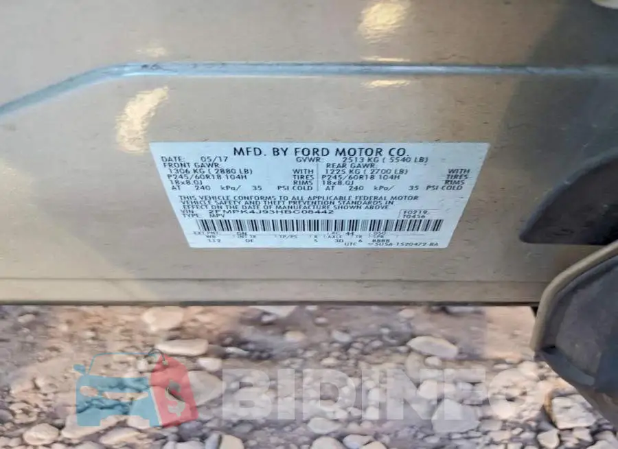 2FMPK4J93HBC08442 Photo# 12