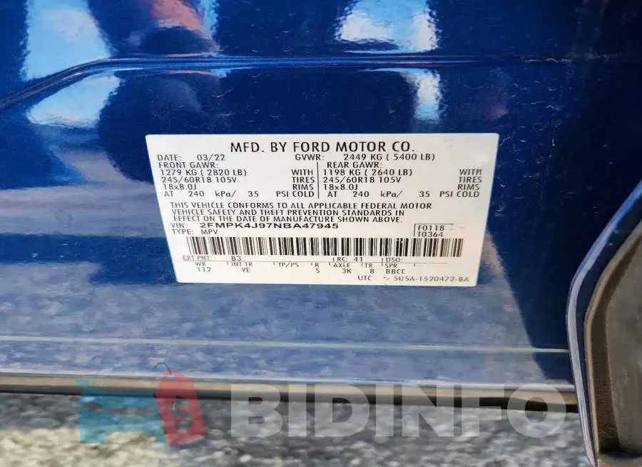 2FMPK4J97NBA47945 Photo# 12