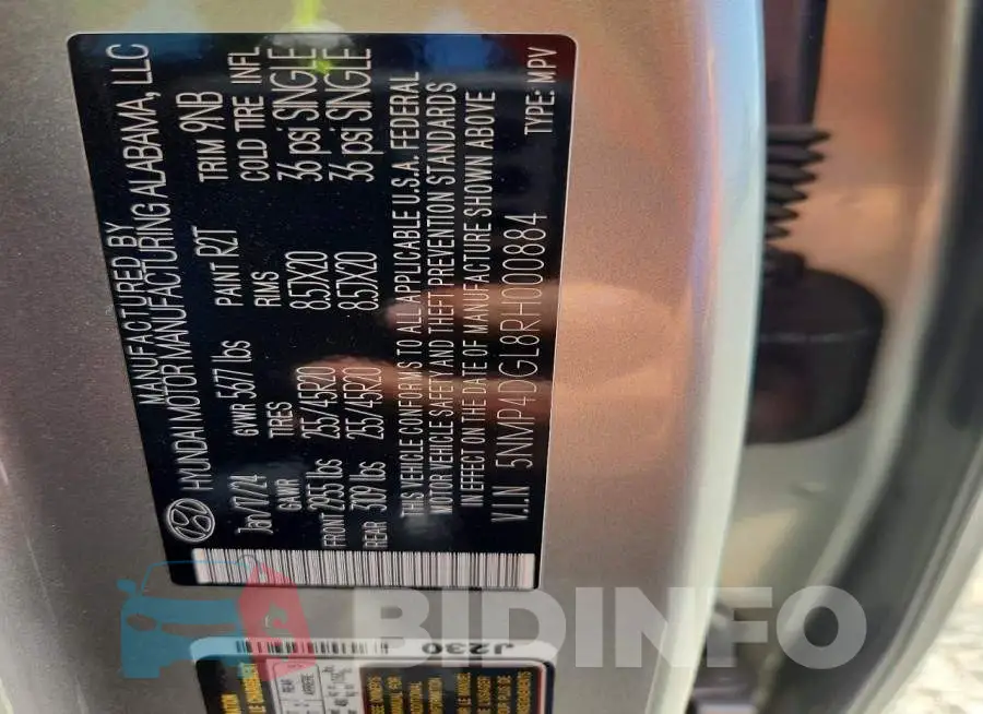 5NMP4DGL8RH000884 Photo# 13