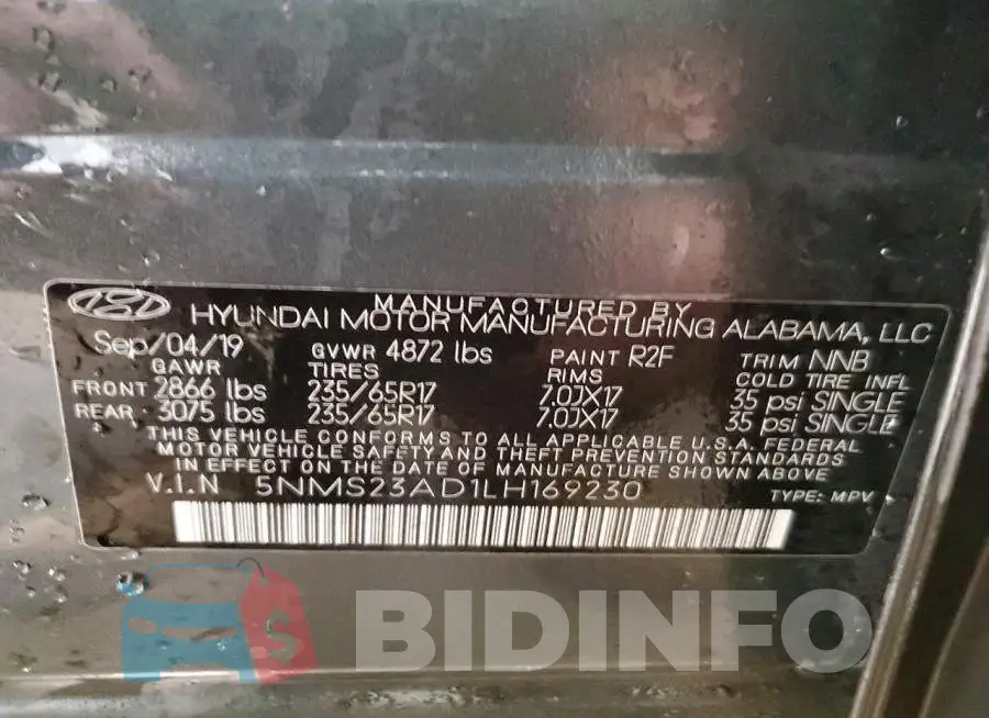 5NMS23AD1LH169230 Photo# 13