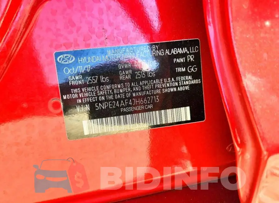 5NPE24AF4JH662713 Photo# 12