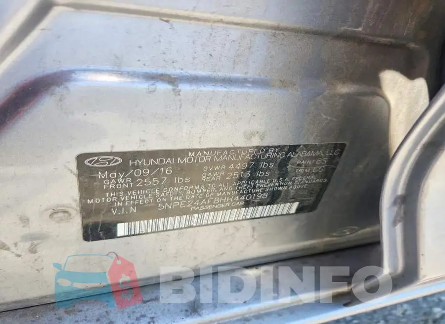 5NPE24AF8HH440198 Photo# 12