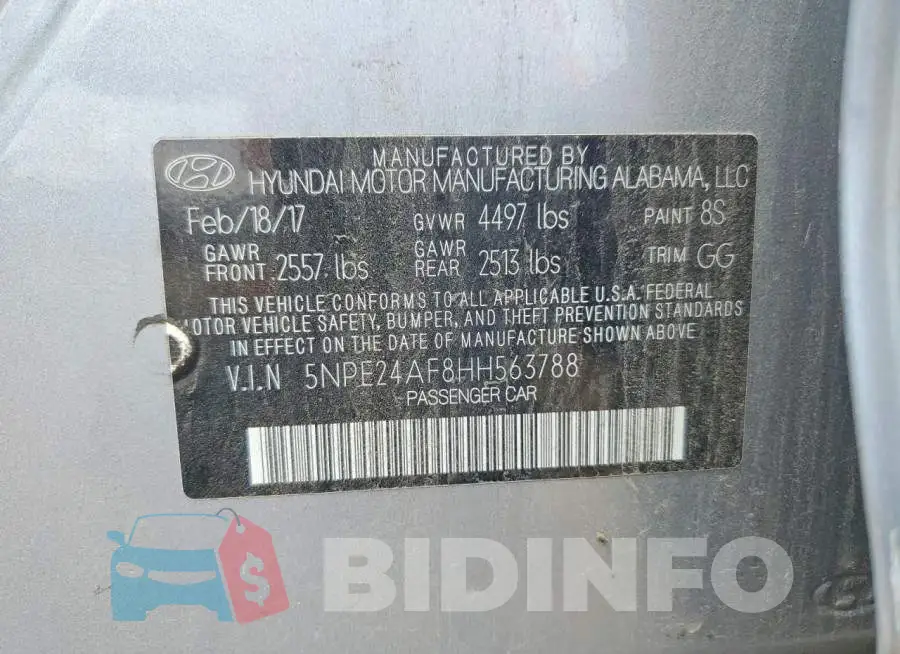 5NPE24AF8HH563788 Photo# 12