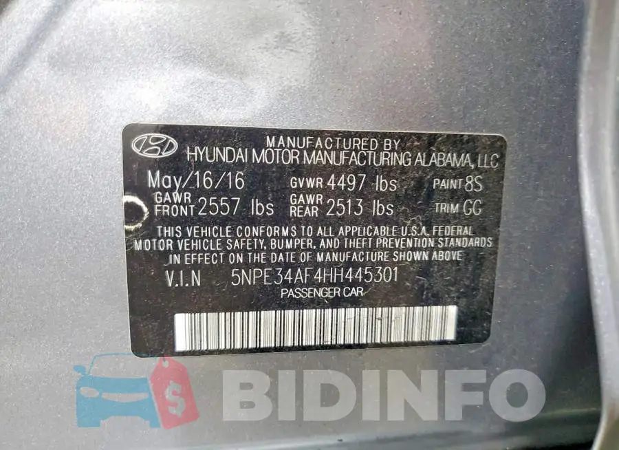 5NPE34AF4HH445301 Photo# 13