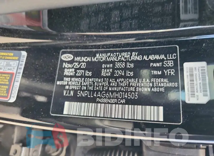 5NPLL4AG6MH014503 Photo# 12