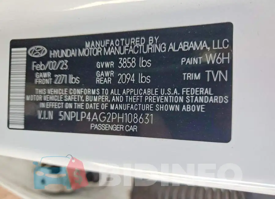 5NPLP4AG2PH108631 Photo# 12