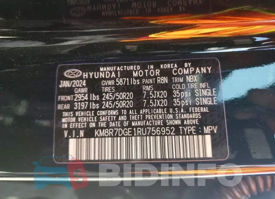 KM8R7DGE1RU756952 Photo# 13
