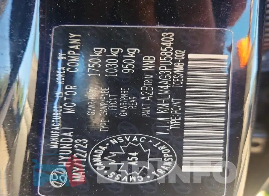 KMHLM4AG3PU585403 Photo# 13