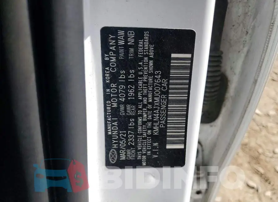 KMHLN4AJXMU007643 Photo# 12