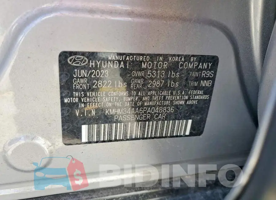 KMHM34AA6PA048836 Photo# 12