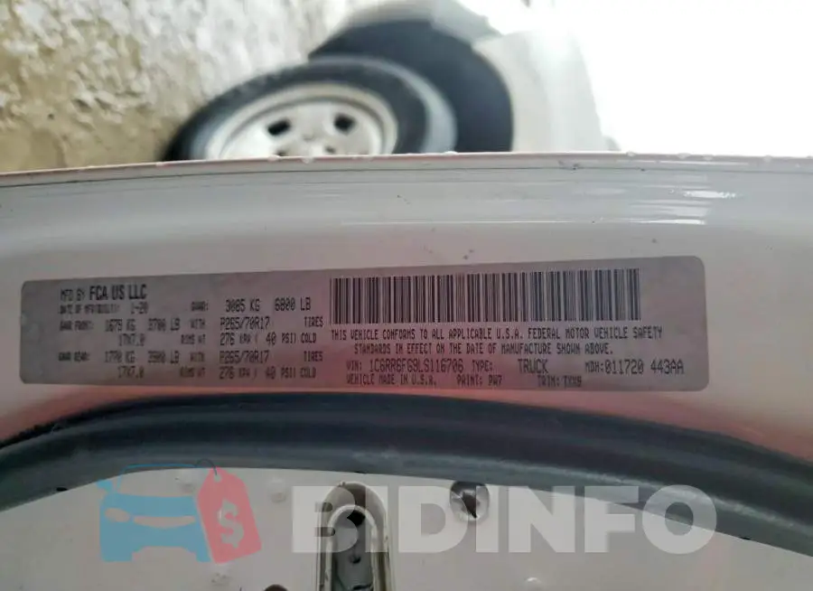 1C6RR6FG9LS116706 Photo# 12