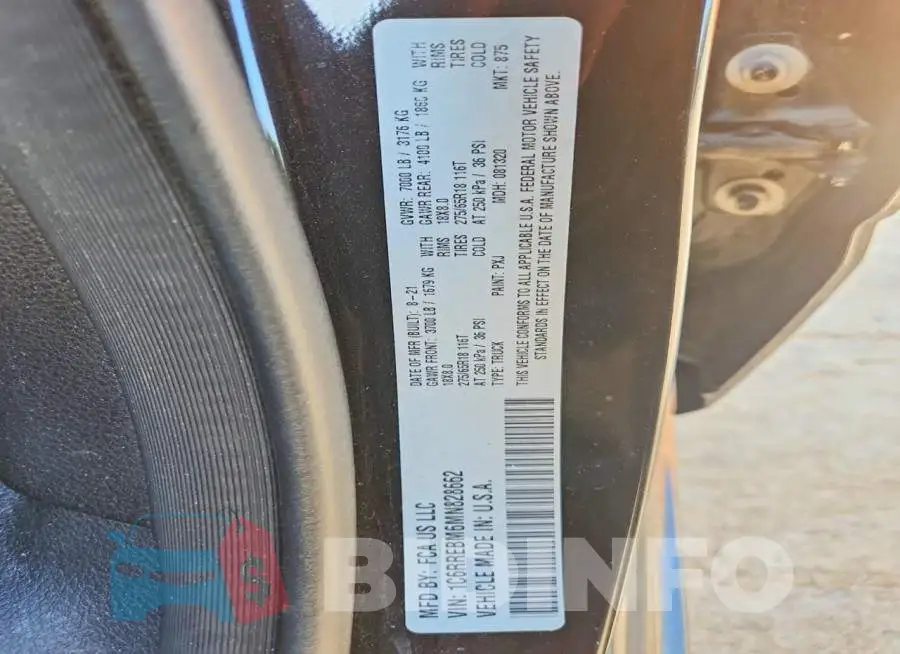 1C6RREBM6MN828662 Photo# 12