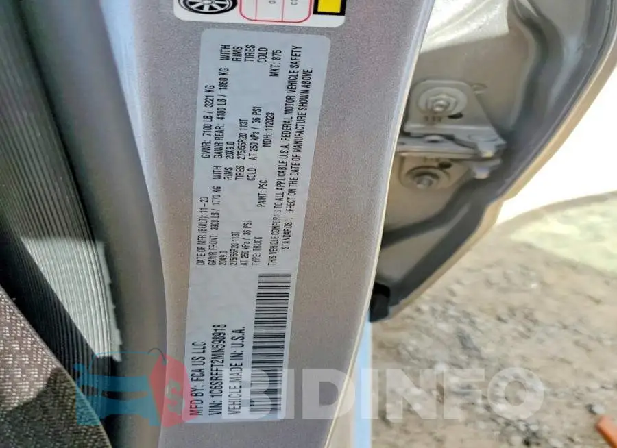 1C6SRFFT2MN598918 Photo# 12