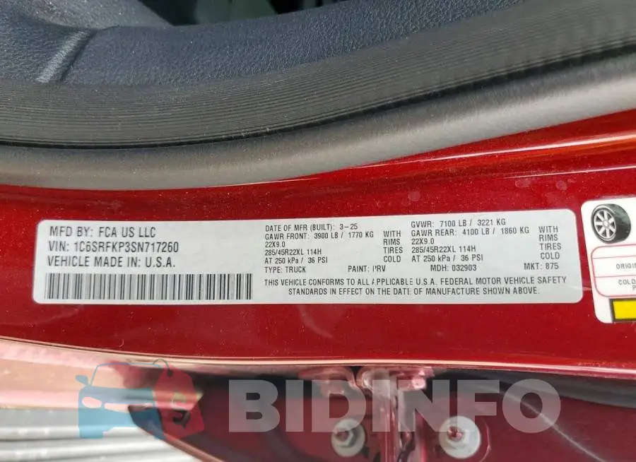 1C6SRFKP3SN717260 Photo# 12