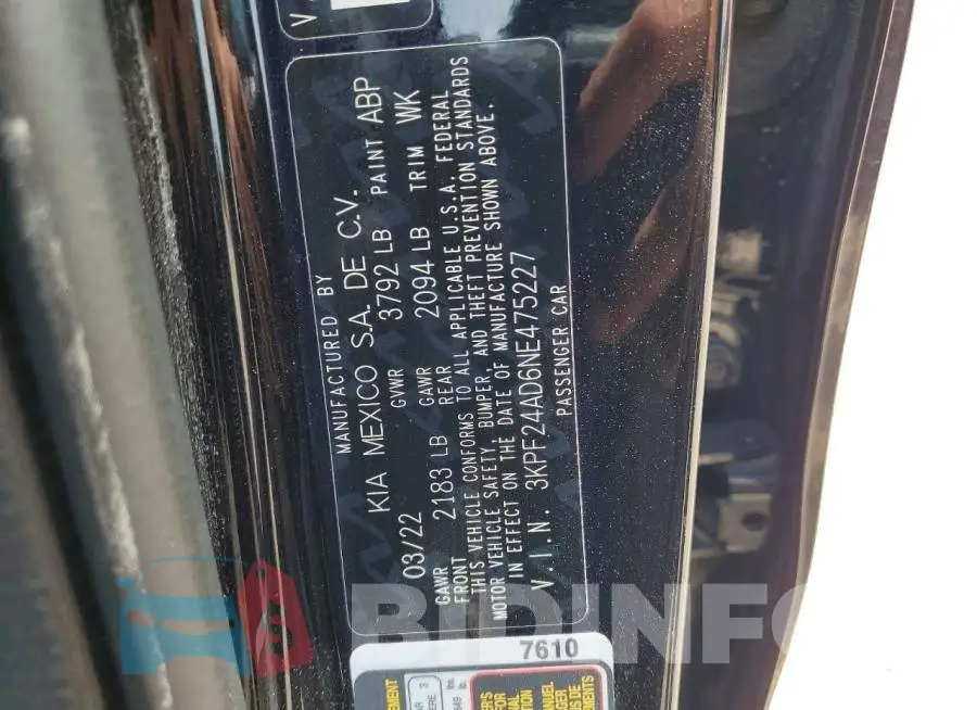3KPF24AD6NE475227 Photo# 12