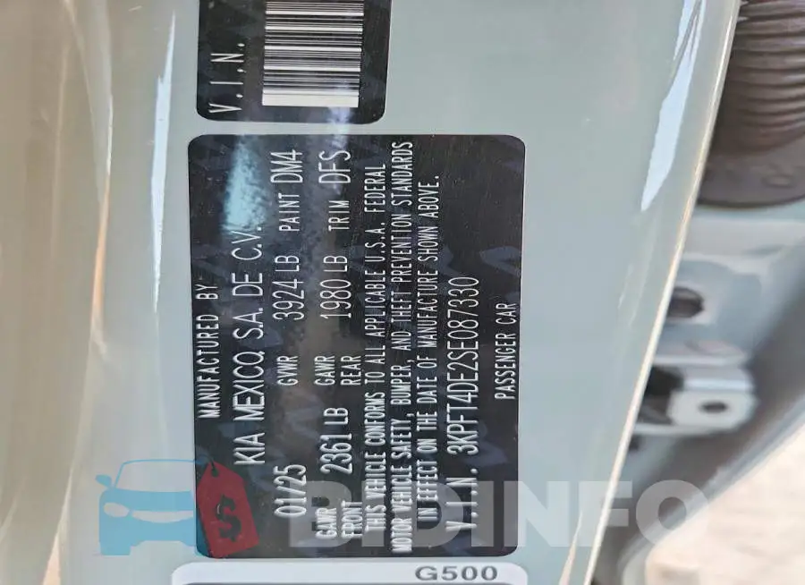 3KPFT4DE2SE087330 Photo# 13