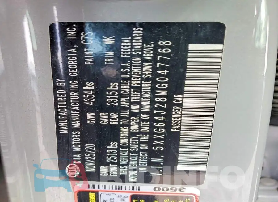 5XXG64J28MG047768 Photo# 12