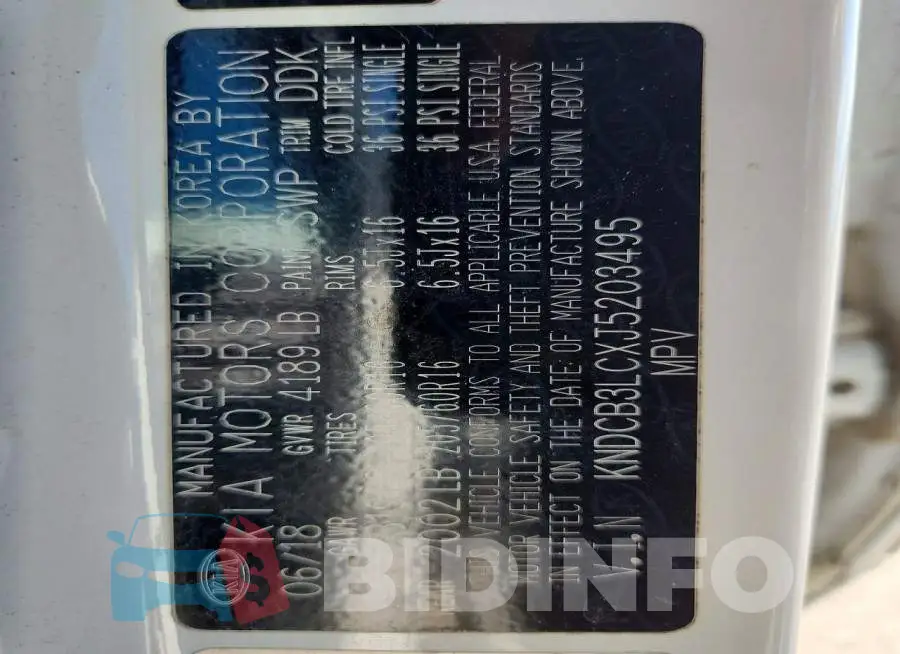 KNDCB3LCXJ5203495 Photo# 12