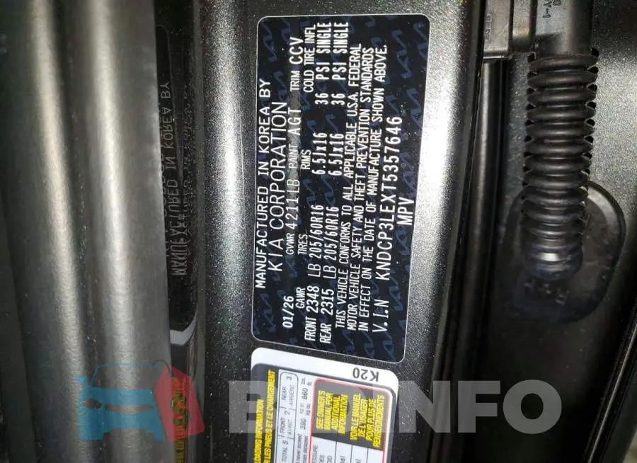 KNDCP3LEXT5357646 Photo# 13