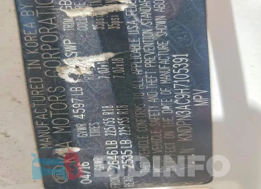 KNDPN3AC9H7105391 Photo# 12