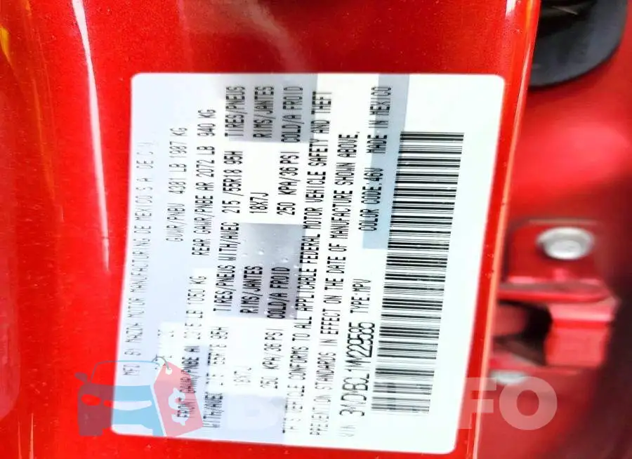 3MVDMBCL1MM229585 Photo# 13