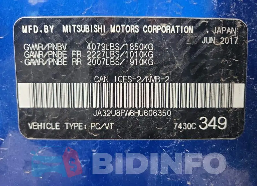 JA32U8FW6HU606350 Photo# 12
