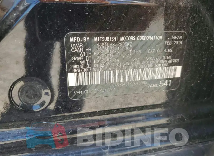 JA4AD3A35KZ043065 Photo# 13