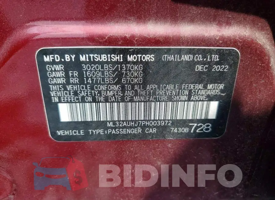ML32AUHJ7PH003972 Photo# 12