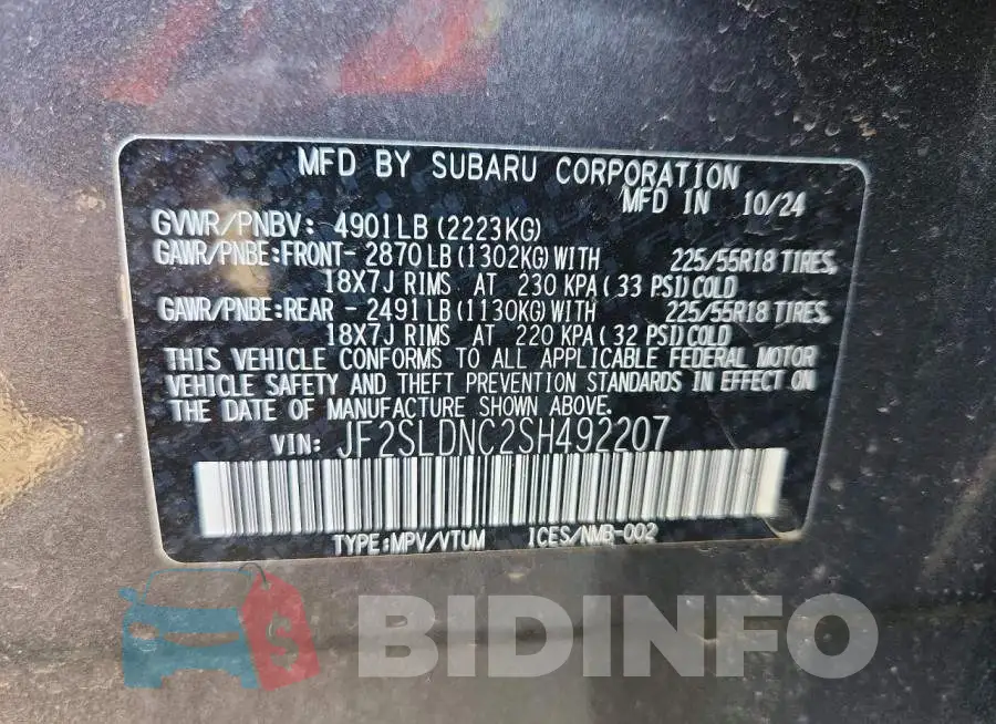 JF2SLDNC2SH492207 Photo# 13