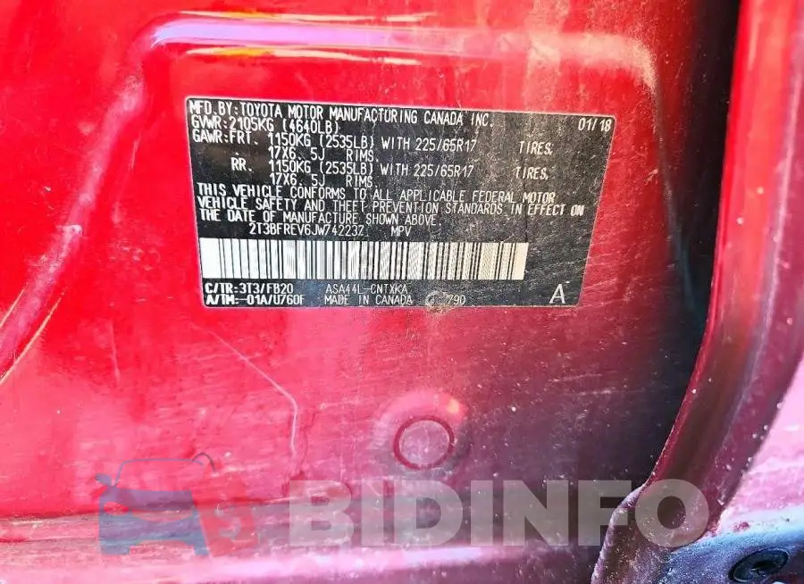2T3BFREV6JW742237 Photo# 13