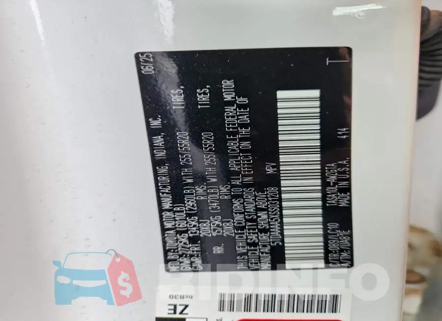 5TDAAAA5XSS031208 Photo# 13