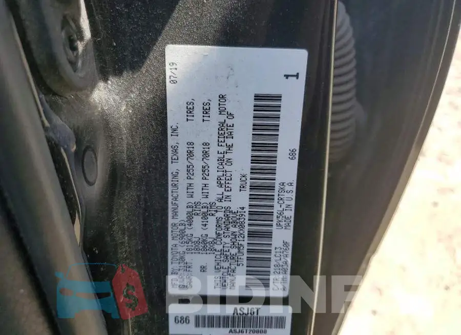 5TFUM5F12KX083914 Photo# 12