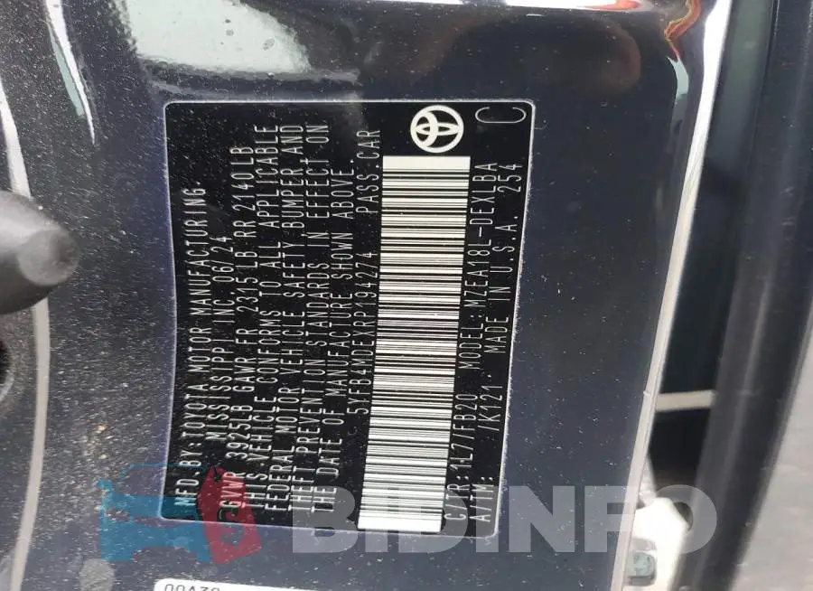 5YFB4MDEXRP194274 Photo# 12