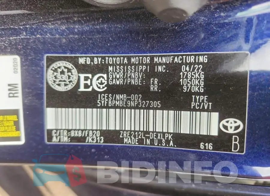 5YFBPMBE9NP327305 Photo# 13