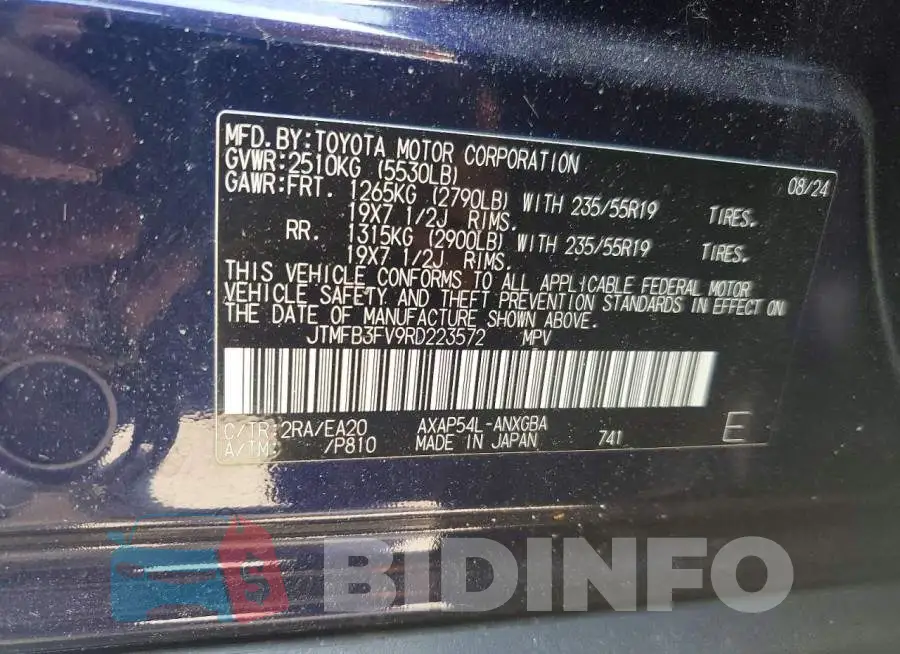 JTMFB3FV9RD223572 Photo# 13