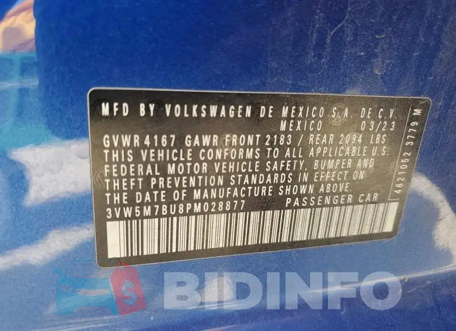 3VW5M7BU8PM028877 Photo# 12