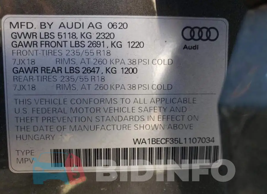 WA1BECF35L1107034 Photo# 13