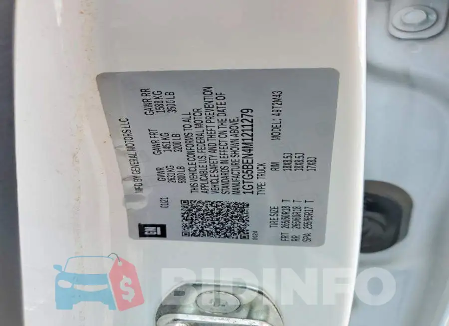 1GTG5BEN4M1211279 Photo# 12