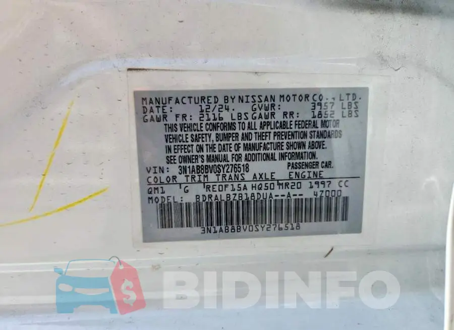 3N1AB8BV0SY276518 Photo# 13