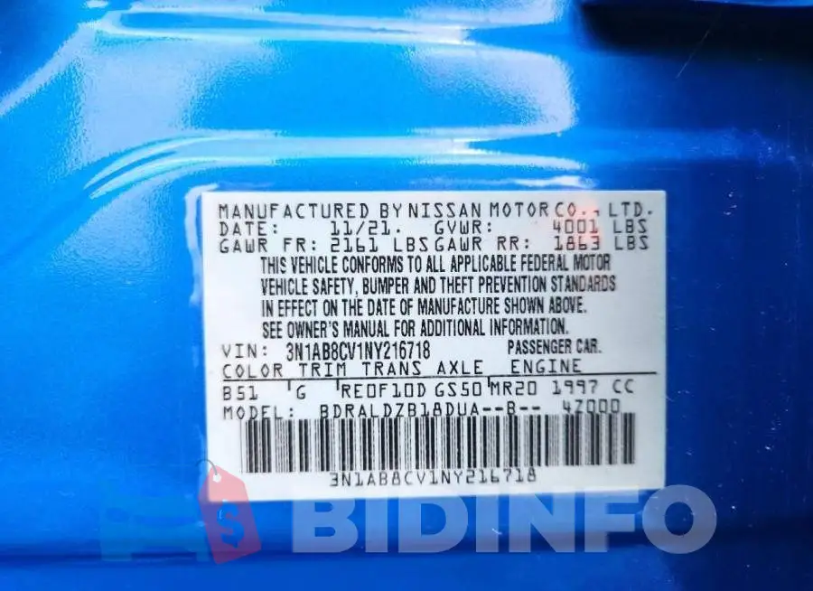 3N1AB8CV1NY216718 Photo# 13
