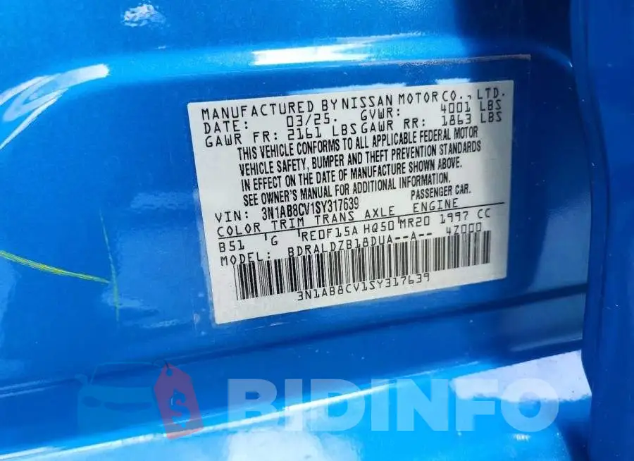 3N1AB8CV1SY317639 Photo# 12