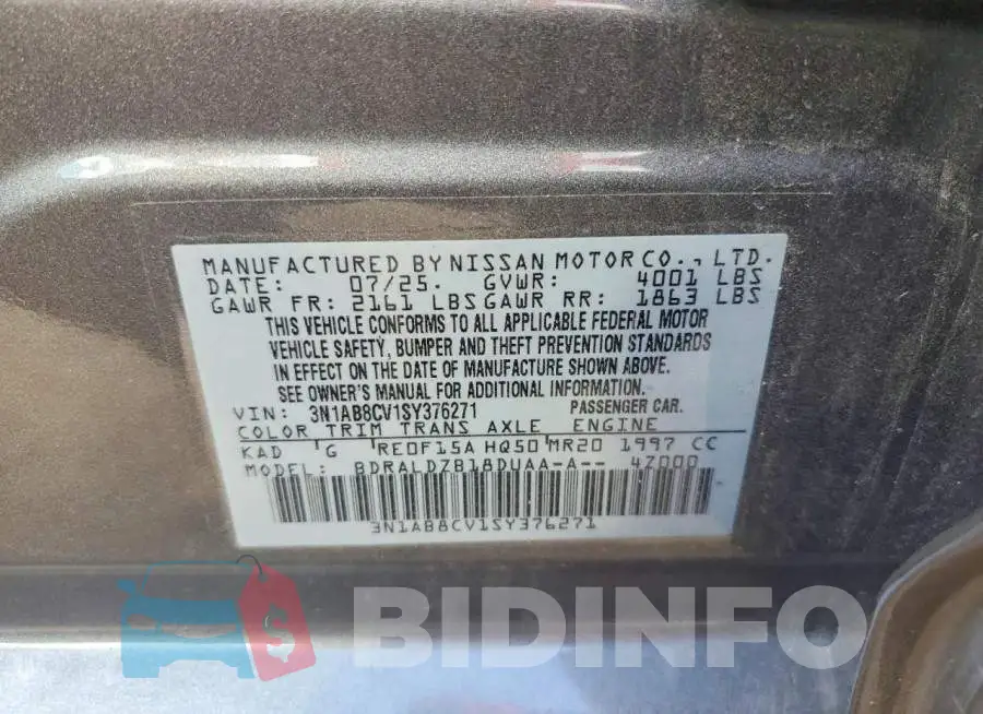 3N1AB8CV1SY376271 Photo# 12