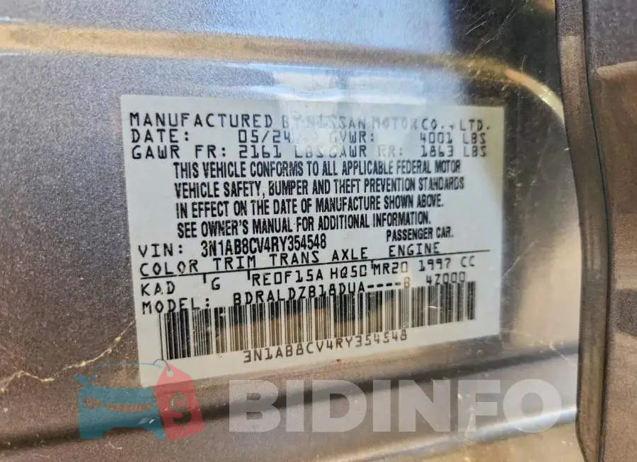 3N1AB8CV4RY354548 Photo# 12